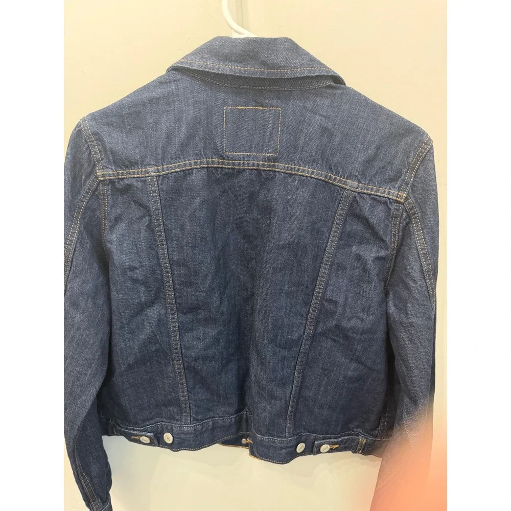 Levis Trucker Jacket Dark Wash Denim Button Front 70270-0161 Mens XL